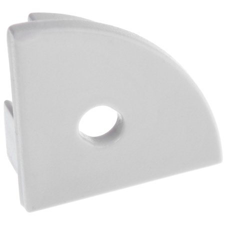 Záslepka pro Profil KM55K-S, s Otvorem Šedá Plastová LUMILED
