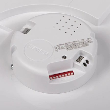 Plafond LED stropní svítidlo se senzorem pohybu Povrchová montáž 16W 1300lm 4000K Neutrální IP65 Kulatá bílá DABA KANLUX