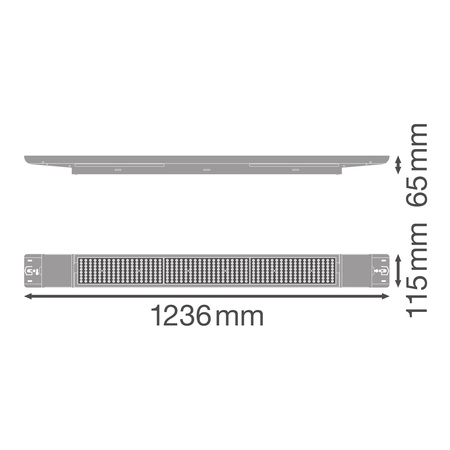 73W 11315lm 4000K neutrální stmívatelné bílé nízké zálivové svítidlo Flex Ledvance Lineární páskové svítidlo