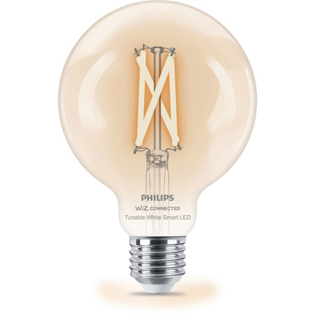 LED žárovka E27 G95 7W = 60W 2700-6500K FILAMENT SMART WiFi Philips WiZ