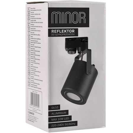 GU10 Busbar Light Black pro Busbar Minor POLUX