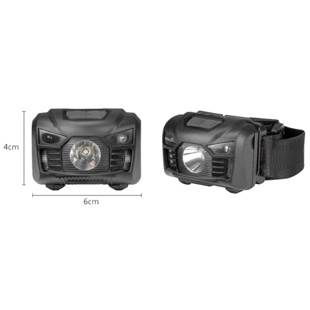 Dobíjecí LED čelovka s pohybovým senzorem XM-L Q5 3W VA0020 VAYOX