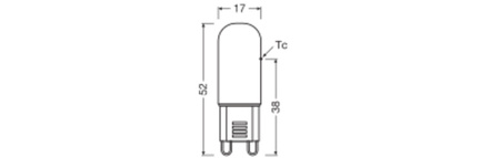 LED žárovka G9 2,6W = 30W 320lm 2700K teplá 320° LED PIN Osram