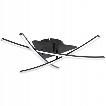 Geometrické stropní svítidlo PLAFON LED lustr MODENA LORIA 29W 4000K černá