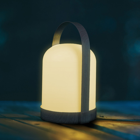 Sanico Goldlux Přenosná bateriová LED kempingová lampa 0,3 W 3000K RGBW bílá menší Sanico