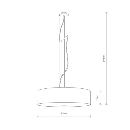 VIVIANE 6772 Nowodvorski Stropní svítidlo Bílá 3xE27 Kulaté závěsné Materiál+Sklo+Ocel 65 cm Moderní