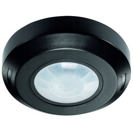 PIR 360° pohybový a soumrakový senzor 6m stropní černý