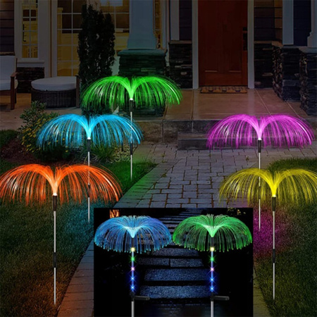 LED solární zahradní lampa poháněná venkovním dekorativním foukačem Medusa IP44