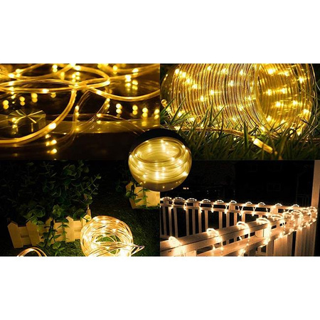 Solární zahrada Girland 100x LED dekorativní světelný řetěz 11.9 m 3000K