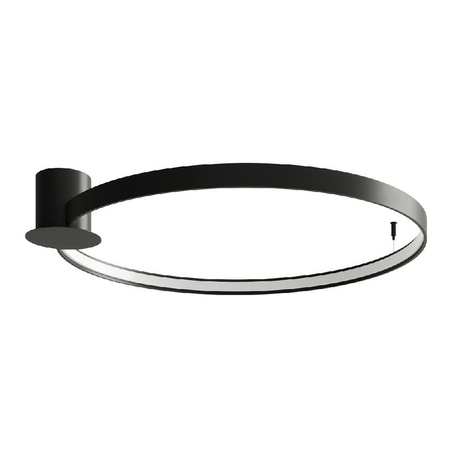 Povrchová montáž RIO LED 50W 4000K Plafond kulatý 78cm černý SOLLUX