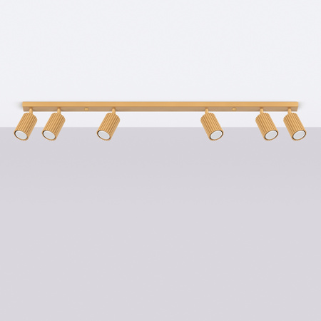 Bodové reflektorové stropní svítidlo Tuba 6x GU10 Gold Carbon Deep Space SL.1566 Sollux