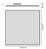 LED panel Stropní svítidlo 46W 5336lm 6500K Cold Flush White 60x60cm Eco Ledvance