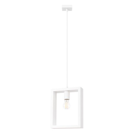 ARIES E27 Bílá skandinávská závěsná lampa SOLLUX