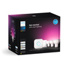 3x LED GU10 4,2W CCT RGB PHILIPS HUE White & COLOR Ambiance Bluetooth Zigbee žárovka + Hue Bridge + stmívač