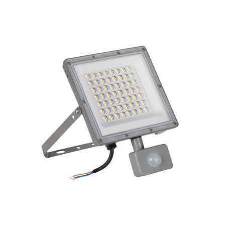 LED reflektor Halogenová žárovka 50W 5400lm CCT 90° IP44 PIR senzor Šedá ACETE Kanlux