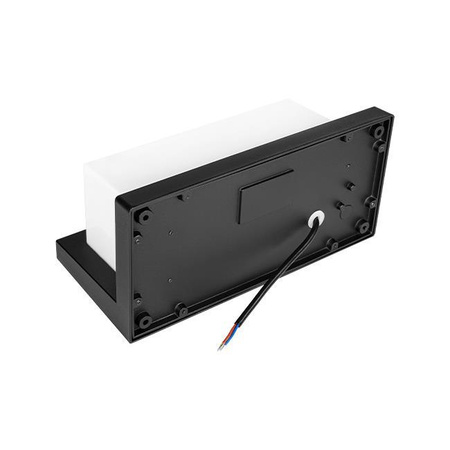 Zahradní nástěnné svítidlo E27 ČERNÉ obdélníkové