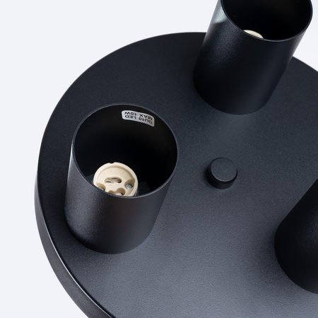 Bodové stropní svítidlo Tuba 3x GU10 Black Lagos Ocean Green SL.1466 Sollux