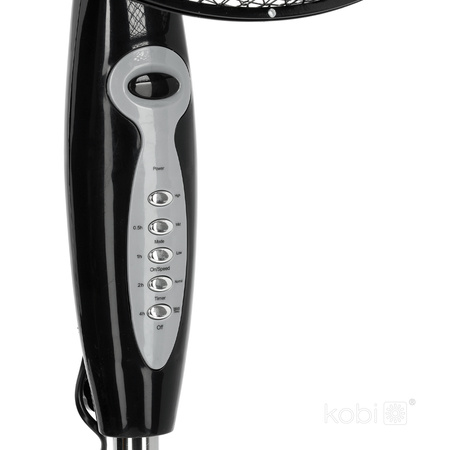 Podlahový ventilátor Stojící větrný mlýn 45W 43cm černý + dálkové ovládání