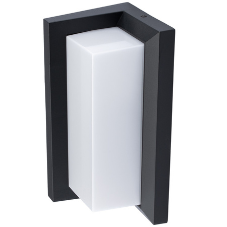 Zahradní nástěnné svítidlo Elevation E27 CETUS BLACK Obdélníkové