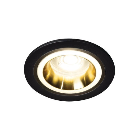 Halogenové bodové svítidlo LED GU5.3 GU10 Round Gold Black Feline Kanlux pro zápustnou montáž