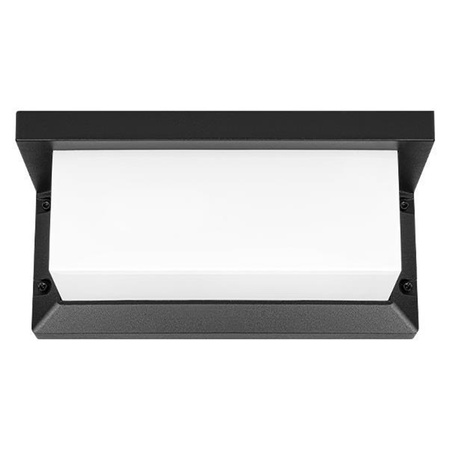 Zahradní nástěnné svítidlo E27 ČERNÉ obdélníkové