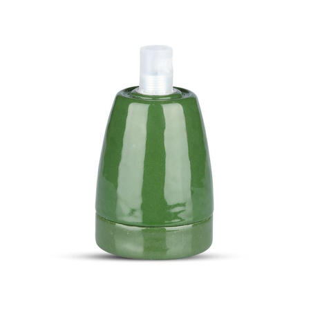 Závěsné svítidlo E27 Porcelánové zelené stínítko VT-799 V-TAC