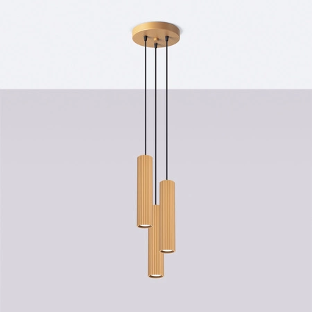 Stropní závěsné svítidlo Tuba Spot 3x GU10 Gold Carbon Deep Space SL.1557 Sollux