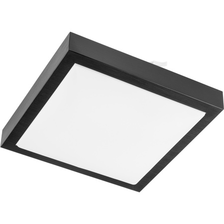 Stropní LED svítidlo Stropní nástěnné svítidlo čtvercové černé 2xE27 IP44
