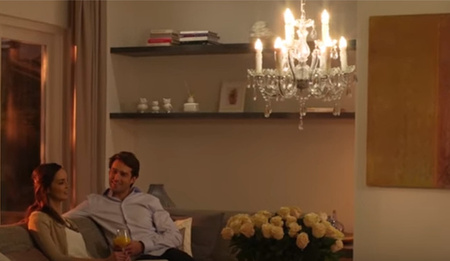 LED žárovka E14 B35 2W = 25W 249lm 3000K teplá bílá 360° Filament LUMILED