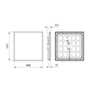 LED panel pod omítku 36W 4000k 3200lm 60x60 cm UGR19 White CASETON Projectline OC PHILIPS