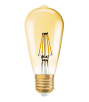 E27 ST64 LED žárovka 12W=100W 1020lm 2500K Teplá bílá 360° vlákno