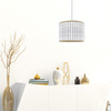 RIBE 1x E27 převislé stropní svítidlo bílé dřevo GOLDLUX (Polux)