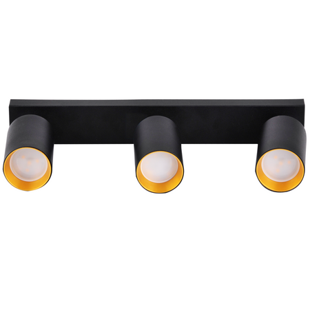 Stropní a nástěnné svítidlo LED svítidla 3 x GU10 MARIBEL Black GOLDLUX (Polux)