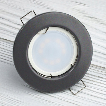 6x LUMILED ARDALI Graphite MR16 GU10 kruhové svítidlo pro zapuštěnou montáž