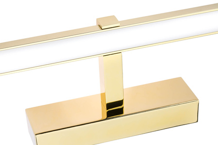 VENUS Nástěnná lampa Zlatá LED 8W Nástěnná lampa 40cm Moderní ProVero