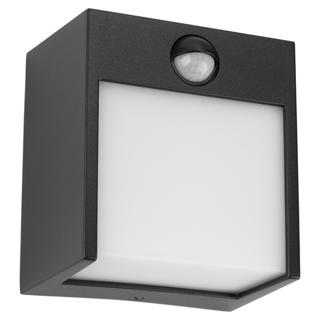 Zahradní nástěnná lampa LED Venkovní nástěnná lampa PIR IP54 12W 3000K RUBUS LUMILED