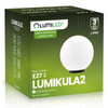 Venkovní lampa E27, KOULE LED IP65 20cm LUMIKULA2 LUMILED