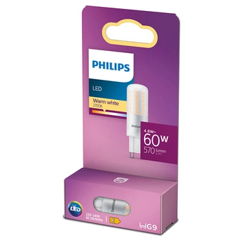 LED žárovka G9 KAPSLE 4.8W = 60W 570lm 2700K Teplá bílá PHILIPS