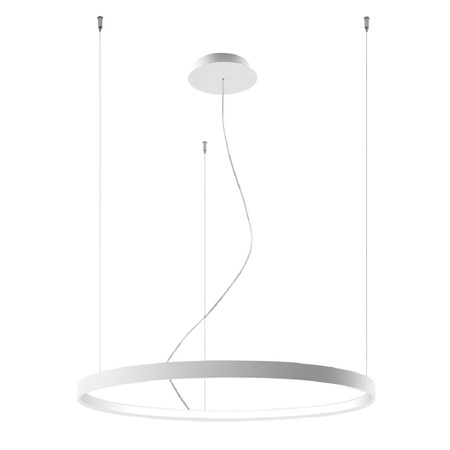 LED závěsné stropní svítidlo RIO 50W 3000K Lustr kulatý 78cm bílý SOLLUX