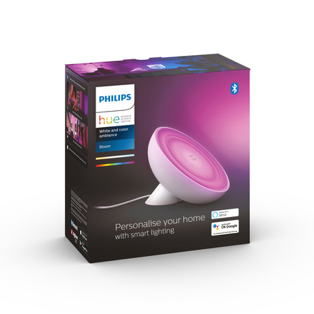 BLOOM LED stolní lampa bílá EU/UK 6W CCT RGB PHILIPS HUE Bluetooth Zigbee