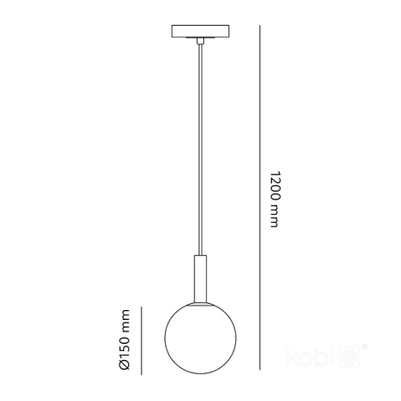 Dekorativní závěsná lampa G9 Grey Elegance Kobi