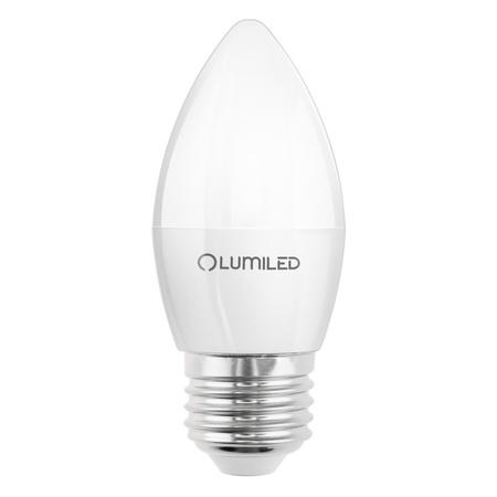 Žárovka LED E27, B35 5W = 40W 470lm 3000K Teplá bílá 180° LUMILED