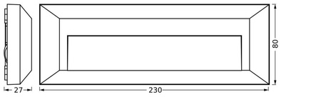 Venkovní zahradní lampa LED fasádní nástěnná lampa 1,9W 85lm 3000K IP65 Endura Ledvance šedá