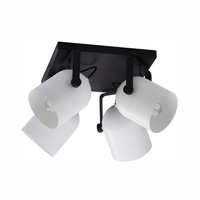 SPECTRE BLACK/WHITE Pohyblivé stropní svítidlo pro povrchovou montáž černá/bílá Moderní 4xE27 3493 TK Lighting