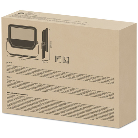 LED reflektor 50W 5500lm 3000K IP65 černý LEDVANCE reflektor