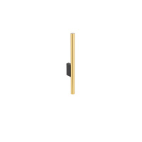 LASER WALL 8308 Nowodvorski Černo-zlatá 2xG9 Nástěnná lampa Podlouhlá minimalistická nástěnná lampa