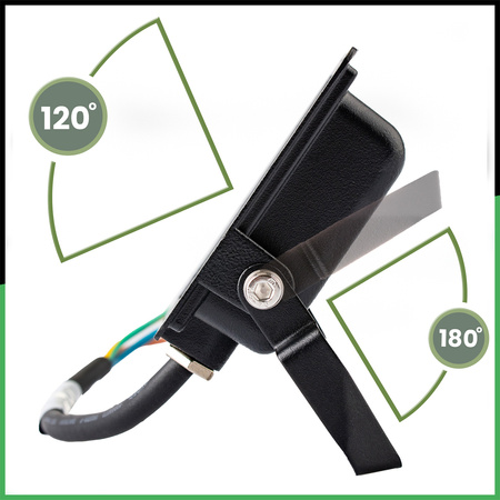 LED Reflektor 100W, 9000lm 4000K IP65 Černá ZUNA2 LUMILED