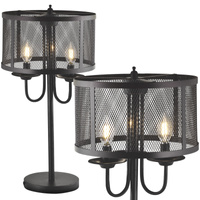 Dekorativní stojací lampa Soho 3xE14 GOLDLUX (Polux) černá