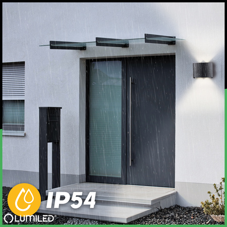 Zahradní nástěnná lampa nahoru a dolů, 4W IP54 UBERO LUMILED
