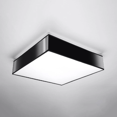 Svítidlo pro povrchovou montáž HORUS 4xE27 Plafond Square 55cm Moderní černobílé SOLLUX